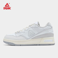 匹克板鞋男復古低幫態(tài)極910休閑鞋舒適革面耐磨情侶運動(dòng)鞋男女 大白/淺灰(女） 45
