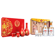 紅花郎10禮盒53度2瓶+西鳳酒六年陳釀禮盒45度2瓶 