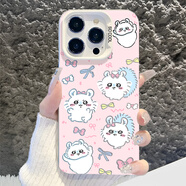 順璨chiikawa適用iQOO12手機殼11小八z9turbo新款10女款neo8pro可愛(ài)icoo烏 419901【彩銀殼】透銀粉底飛鼠 iQOO Z9