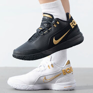 耐克（NIKE）男鞋新款ZOOM LEBRON詹姆斯氣墊緩震耐磨實(shí)戰(zhàn)訓(xùn)練籃球鞋 黑白 40