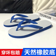 堡牧奧泰國(guó)星馬橡膠人字拖男女夏2025新款潮流戶(hù)外時(shí)尚防滑夾腳外穿拖鞋 藍(lán)色魚(yú)牌 9號(hào) 相當(dāng)于35-36碼