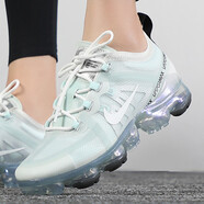 耐克（NIKE）新款男女鞋 Air VaporMax 大氣墊運(yùn)動休閑鞋跑步鞋 AR6632-403 淺綠女鞋 37.5