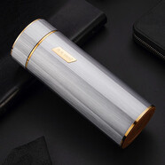 思寶（SIBAO） 保溫杯新款春華秋實(shí) 男士商務(wù)辦公茶杯納米能量杯車載便攜水杯女 軍艦灰-350毫升
