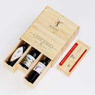 MONTES【蒙特斯官旗】蒙特斯紅酒禮袋/禮盒（不含酒） 三劍客3支裝木盒*1個