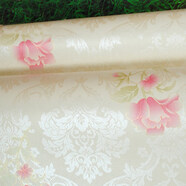 酌秀墻紙壁紙自粘宿舍墻紙翻新客廳墻壁裝飾防水防潮電視背景墻裝飾 粉色牡丹 45厘米寬