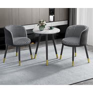 寒?huà)?創(chuàng  )意陽(yáng)臺茶桌椅組合簡(jiǎn)約休閑椅子茶幾網(wǎng)紅陽(yáng)臺小桌椅三件套裝北歐 (千鳥(niǎo)格布藝) (一桌兩椅)