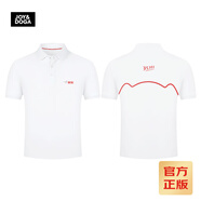 JOY&DOGA“35711”夢想系列文化衫 夏季T恤短袖翻領 白色POLO L