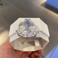 施華洛世奇（SWAROVSKI）Mesmera三角形白色水晶耳夾式耳環耳釘女單只 白色 單只