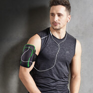 紐埃爾手機臂包輕薄透氣戶(hù)外運動(dòng)臂袋男女手腕包健身騎行綁帶臂套 小蠻腰臂包【綠色】