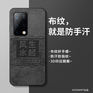 奧暢適用華為matex2手機(jī)殼x2典藏版保護(hù)套metex2超薄全包防摔mx2魅特折疊屏5G新款男士后蓋 經(jīng)典布紋-風(fēng)生水起順財神 華為 Mate X2