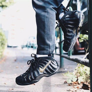 耐克（NIKE）新款男鞋噴泡Air Foamposite One 玫瑰金尼克斯籃球鞋 624041-009 液態(tài)金 42.5