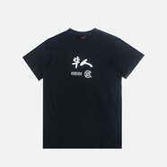華人短袖T恤男女情侶潮牌紐約時(shí)裝限定 黑色款 常規(guī) M M 建議150-165c80-100斤