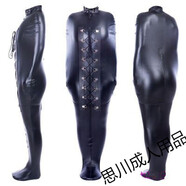 sm另類情趣全包衣服男女拘束衣自縛禁錮皮革狗爬行套裝奴后手K9直臂捆綁背銬拘束帶單手套強(qiáng)制緊縛束縛帶 全包木乃伊拘束衣（有手袋）小碼中碼大碼可選