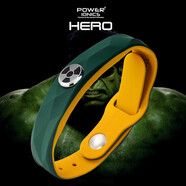 power ionics男女復聯(lián)防水硅膠鈦鋼配飾負離子英雄手環(huán)手鐲可定制刻字生日禮物 Hulk(升級款)