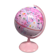 公主版 AR地球仪中英文讲解互动高清LED小夜灯节日礼品版送给女孩的贴心礼物赠世界地图