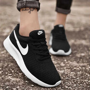 Nike耐克女鞋 2019秋季新款TANJUN運動休閑鞋透氣跑步鞋 812655-011 36.5