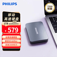 飛利浦（PHILIPS）1TB 企業(yè)級(jí)移動(dòng)硬盤(pán) USB3.2Gen1 高速大容量21PD系列 2.5英寸 電腦機(jī)械硬盤(pán) 兼容Mac 外置存儲(chǔ)辦公
