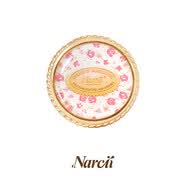 NARCII 【鞠婧祎同款】玫瑰圖章扭戒指印花開口戒生日禮物新品 玫瑰圖章扭戒指(金色)