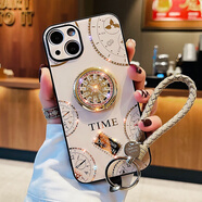 珍格（zhenge） 蘋(píng)果13手機(jī)殼14plus女14promax帶支架iPhone13pro保護(hù)套 【粉色】新時(shí)光+手繩1 iPhone 13
