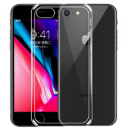 拓蒙適用于蘋果8Plus手機(jī)殼保護(hù)套iPhone7Plus全包硅膠透明防摔手機(jī)殼蘋果7后軟殼iP8男女款背套 蘋果8/蘋果7【4.7英寸】 手機(jī)套透明-只有殼(環(huán)保材料，無異味）