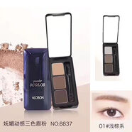 雅邦（ALOBON）雙色眉粉俏眉立體眉粉1.5g防水雙色眉粉 三色眉粉01(淺棕系) 4.5g