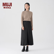 MUJI女式 燈芯絨 A字裙 長半身裙女冬季款裙子 美拉德BE09CC3A 深灰色 S (155/62A)