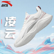 安踏（ANTA）女鞋運動(dòng)鞋子女秋冬季軟底網(wǎng)面跑步鞋女士輕便休閑鞋減震跑鞋女 淺米白/一度灰 36.5