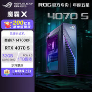 ROG魔霸X【國家補貼】英特爾處理器 風(fēng)冷/水冷電競游戲主機臺式機電腦 i7-14700KF水冷 4070S 32G內(nèi)存 | 1T SSD