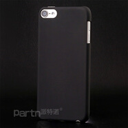 派特諾（partn）蘋(píng)果ipodtouch6/7保護(hù)殼 保護(hù)套硬殼  itouch5保護(hù)殼送鋼化膜 液態(tài)親膚黑色硬殼送鋼化膜