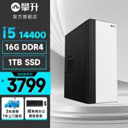 攀升睿龍 14代酷睿i5 14500HX/14400/14400F商用家用辦公設計師游戲臺式機電腦主機臺式主機整機 配置四i5 14400 16G 1TB WiFi |