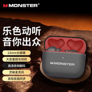 魔聲（Monster）真無線藍牙耳機 半入耳式耳機 音樂運動游戲耳機 適用蘋果手機 魔聲GT13深灰色