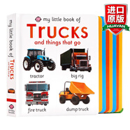預售 My Little Book Of Trucks 英文原版 超大本紙板書 幼兒單詞 英文版 進口英語原版書籍