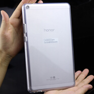 欽靈 華為M5平板保護套外殼8.4英寸SHT-W09防摔SHT-AL09電腦皮套透明軟膠硅膠套 m5-8.4英寸透明硅膠套+金屬平板支架