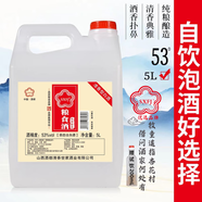 SXFJ山西杏花村汾酒鎮(zhèn)53度清香型白酒10斤原漿酒固態(tài)發(fā)酵純糧食酒散酒 42度 2.5L 1桶 約5斤/帶200ml試飲 陳（10）