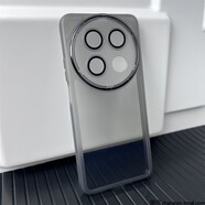 麥阿蜜 適用Realme 真我13 Pro+手機殼真我13 Pro+保護套RMX3920全包防摔自帶鏡頭膜半透明膚感手機殼 透灰色 真我13 Pro+ 魅眼系列自帶鏡頭膜膚感手機殼