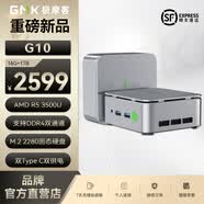 極摩客GMK AMD銳龍R5電腦主機G10迷你主機商用辦公家用網課財務設計臺式電腦游戲主機DIY組裝機mini主機 R5-3500U【16G+1TB固態】性價優選