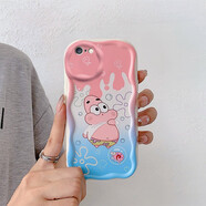 隆虹 蘋(píng)果6手機殼iPhone6splus保護套i6s奶油紋磨砂殼6P卡通男女情侶軟硅膠全包防摔外殼 蘋(píng)果6Plus/6SPlus本博奶油紋】奶油派大星
