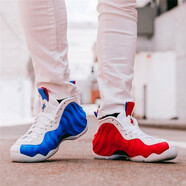 耐克（NIKE）男女鞋新款Foamposite噴泡氣墊緩震經(jīng)典運動休閑鞋籃球鞋 AA3963-102 紅藍鴛鴦 美國噴 40