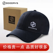 Doodays潮流立體刺繡棉涂層時(shí)尚休閑棒球帽透氣男女dm190280鴨舌帽帽子男 藏青色