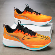 LI NING跑步鞋赤兔6pro跑鞋競速男鞋透氣飛電3c男碳板減震專(zhuān)業(yè)運動(dòng)鞋男 赤兔6Pro熒光橙 四季款 43