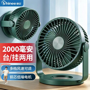 賽億蓄電款電風(fēng)扇小風(fēng)扇小臺(tái)扇風(fēng)扇小型迷你USB便攜小風(fēng)扇學(xué)生宿舍床頭辦公室桌面電風(fēng)扇2000毫安