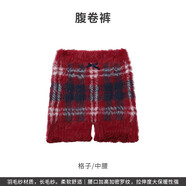 tutuanna腹卷 純色褲女保暖毛毛褲姨媽神器女士中腰內褲 94753413 M