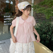 森女部落重工刺繡大擺蛋糕裙花邊半身裙2025年新款夏季女裝 粉色（單件） 單件 M