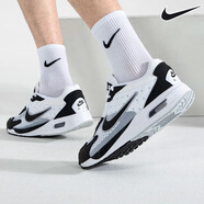 耐克（NIKE）男鞋2025新款夏季AIR MAX氣墊鞋緩震運(yùn)動(dòng)鞋休閑鞋透氣跑步鞋 DX3666-100白色黑白金色金屬銀 41