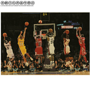 NBA海報(bào)科比詹姆斯庫(kù)里歐文籃球復(fù)古牛皮紙海報(bào)宿舍裝飾貼畫(huà) 米白色 T132絕殺時(shí)刻 51*35.5cm  滿9元 請(qǐng)加入購(gòu)物車(chē)一起結(jié)算