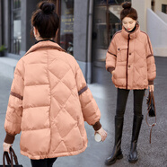 MARKYINXIANG高檔輕奢品牌羽絨服女短款冬季新款新國(guó)標(biāo)90羽絨女小個(gè)子保暖外套 BX2118茵曼  粉色 S （建議100-120斤）