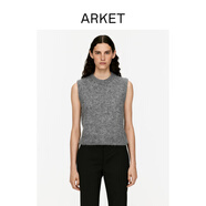 ARKET女裝 羊駝毛混紡無袖針織背心毛衣春秋1248576005 灰色 XS 160/80A