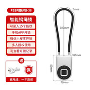 elinkSmart億聯(lián)智能鋼繩掛鎖頭盔鎖鋼絲指紋繩鎖電動(dòng)摩托車單車筐防盜電子鎖 P2BF加長款【指紋+手機(jī)開鎖】