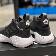 阿迪達斯（adidas）籃球鞋男鞋2025夏季新款場(chǎng)上實(shí)戰訓練緩震耐磨運動(dòng)鞋 FX7123黑白羅斯 42.5 (265mm)