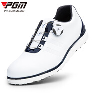 PGM 新款 高爾夫男鞋 男士防水鞋子 旋轉(zhuǎn)鞋帶golf球鞋輕便男鞋 白藍(lán)色 40